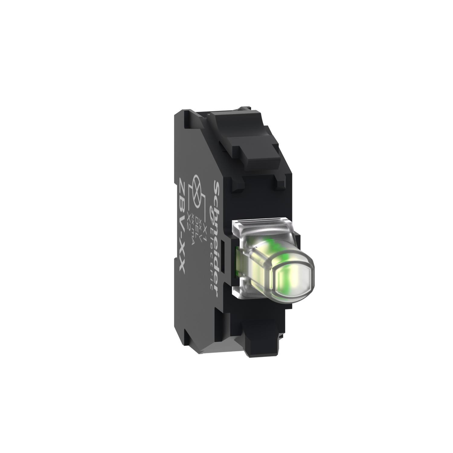 Модуль светодиодный Schneider Electric Harmony 24V AC/DC LED белый винтовой крепеж (ZBVB1)