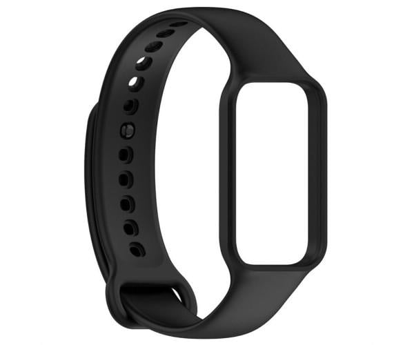 Ремешок Silicone для смарт-часов Xiaomi Mi Band 8 Active Черный