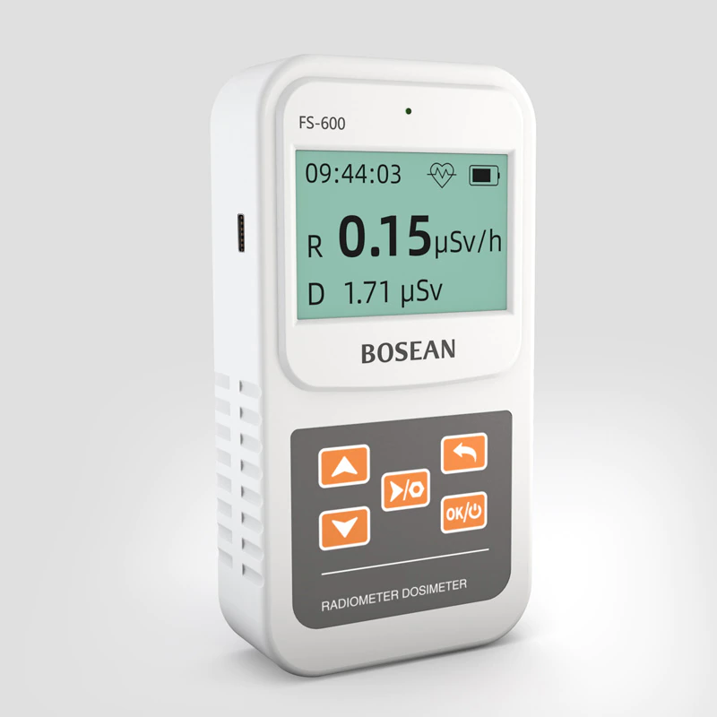 Дозиметр Bosean FS-600 з лічильником Гейгера та радіаційний тестером Білий