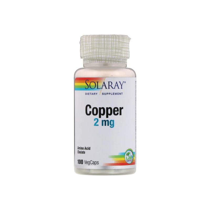 Медь/Copper Solaray 2 мг 100 капсул