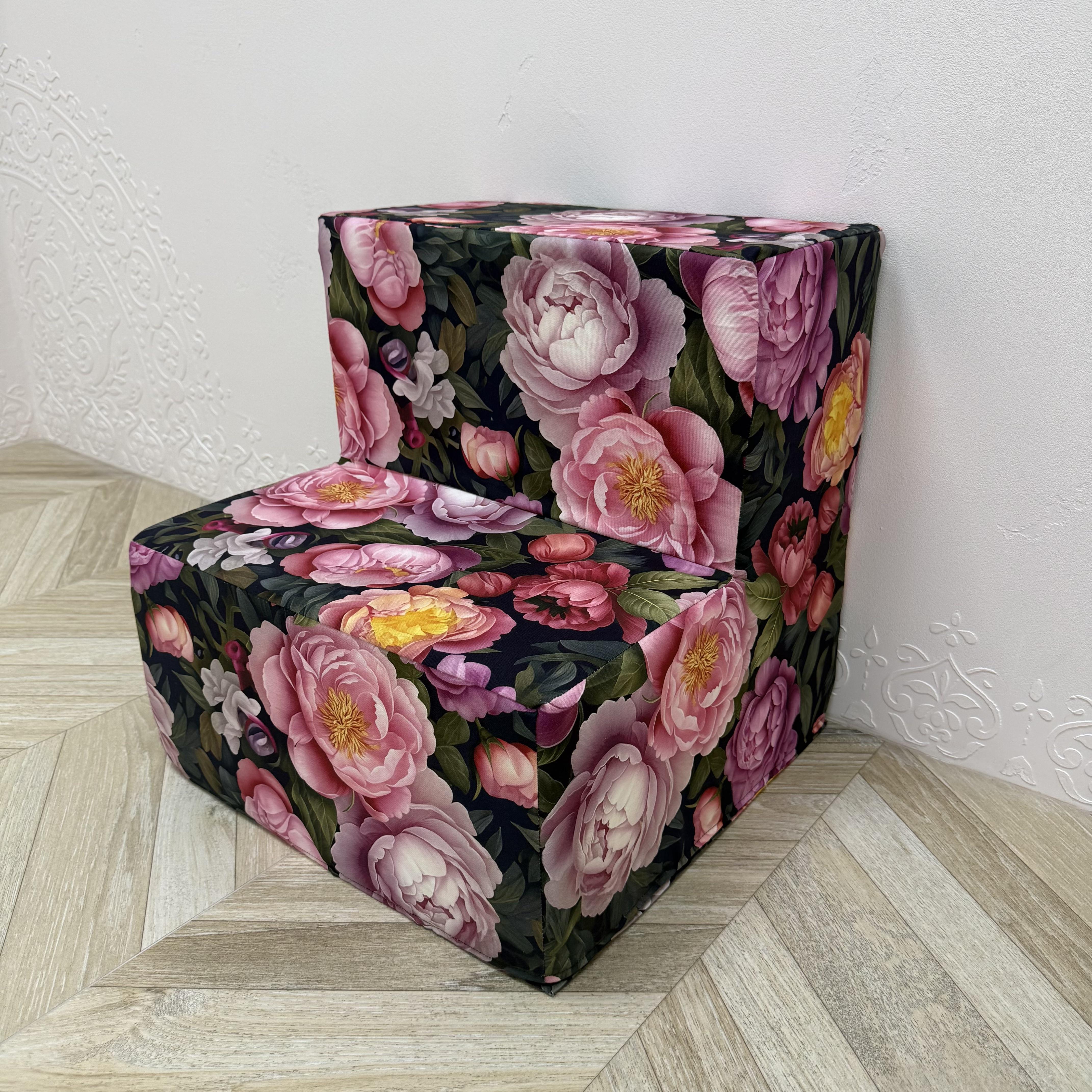 Ступени прикроватные для собак Comfort Home Peony paradise панама 45х45х45 см