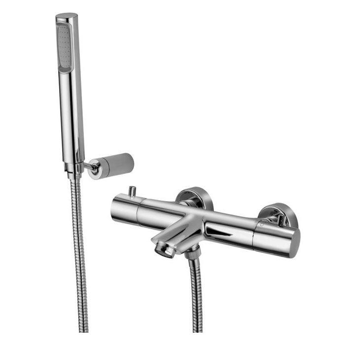 Смеситель для ванны Paffoni Light LIQ023CR с термостатом Хром (147591)