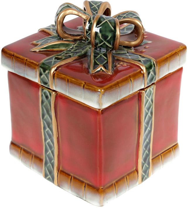 Банка керамическая Подарок 1,3 л 15х15х18,5 см (BD-197-731)