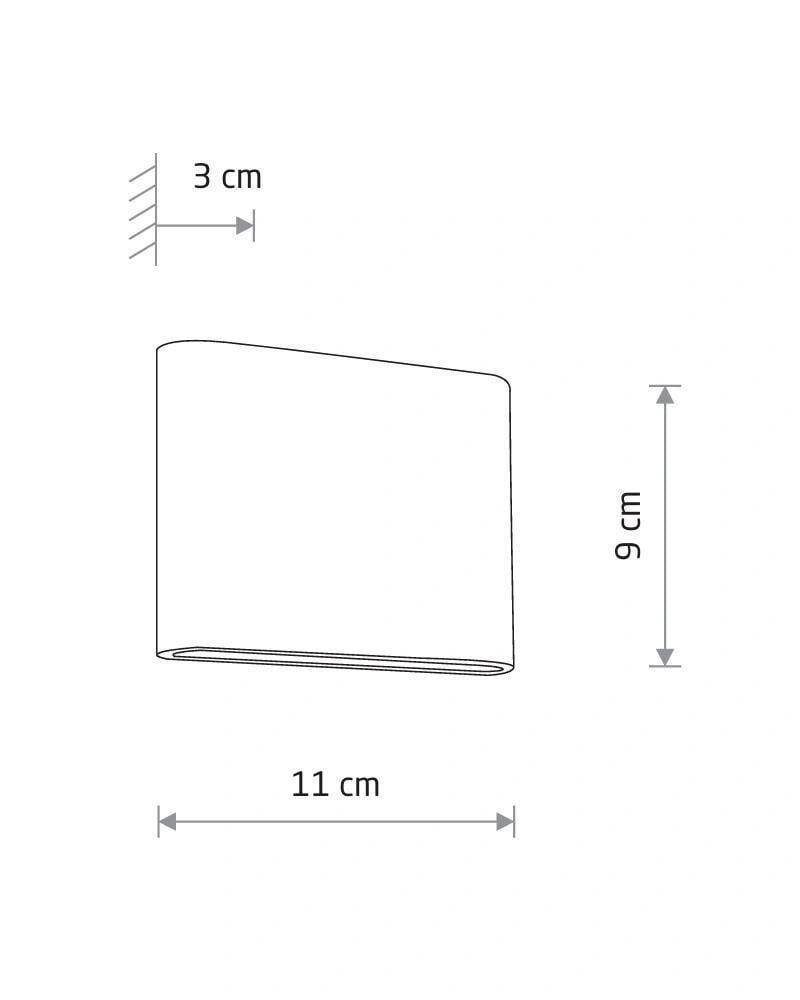 Уличный LED-светильник Nowodvorski 6775 Semi 7W 3000K 242 Lm IP54 Серый (28686836) - фото 2