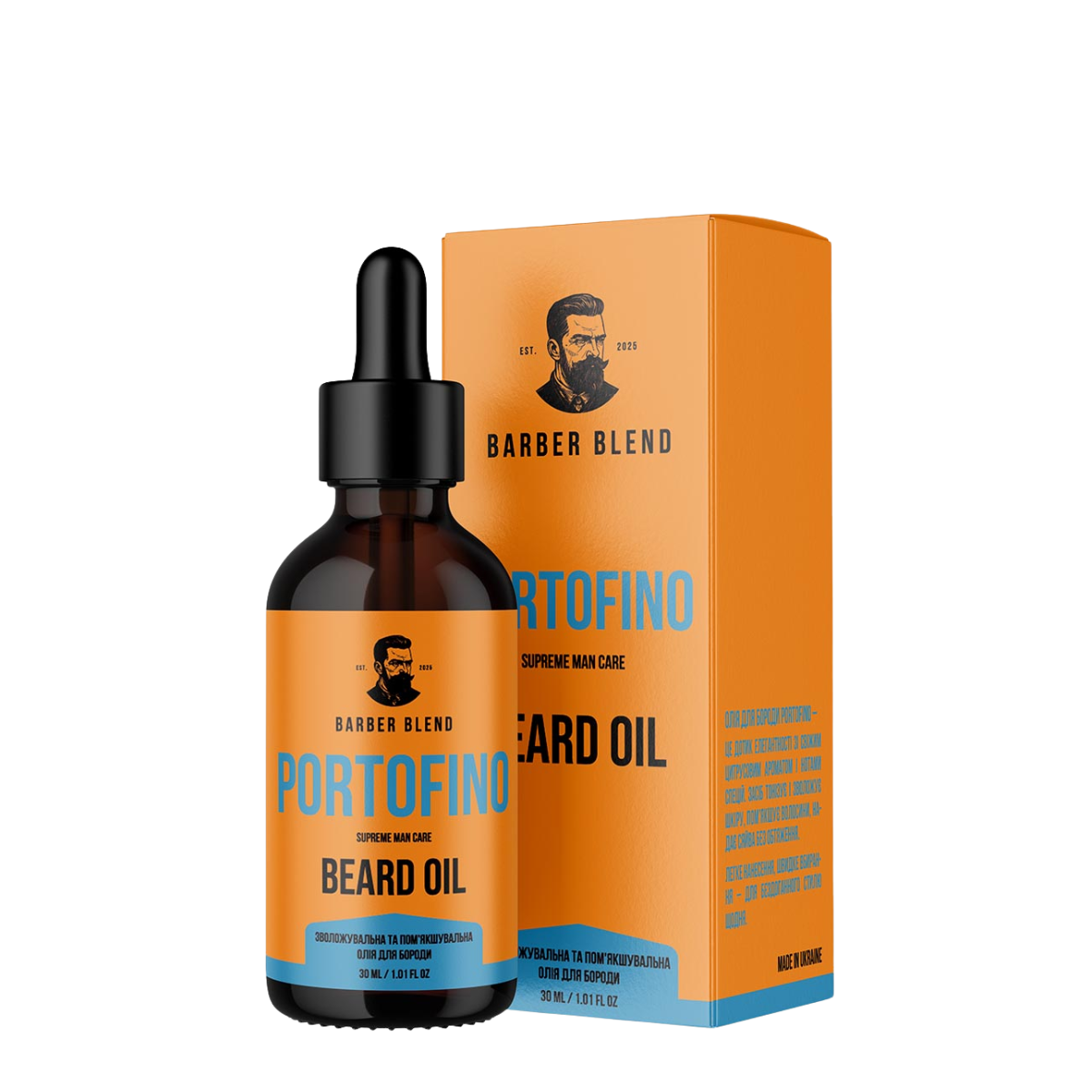 Масло для бороды парфюмированное Barber Blend Portofino 30 мл