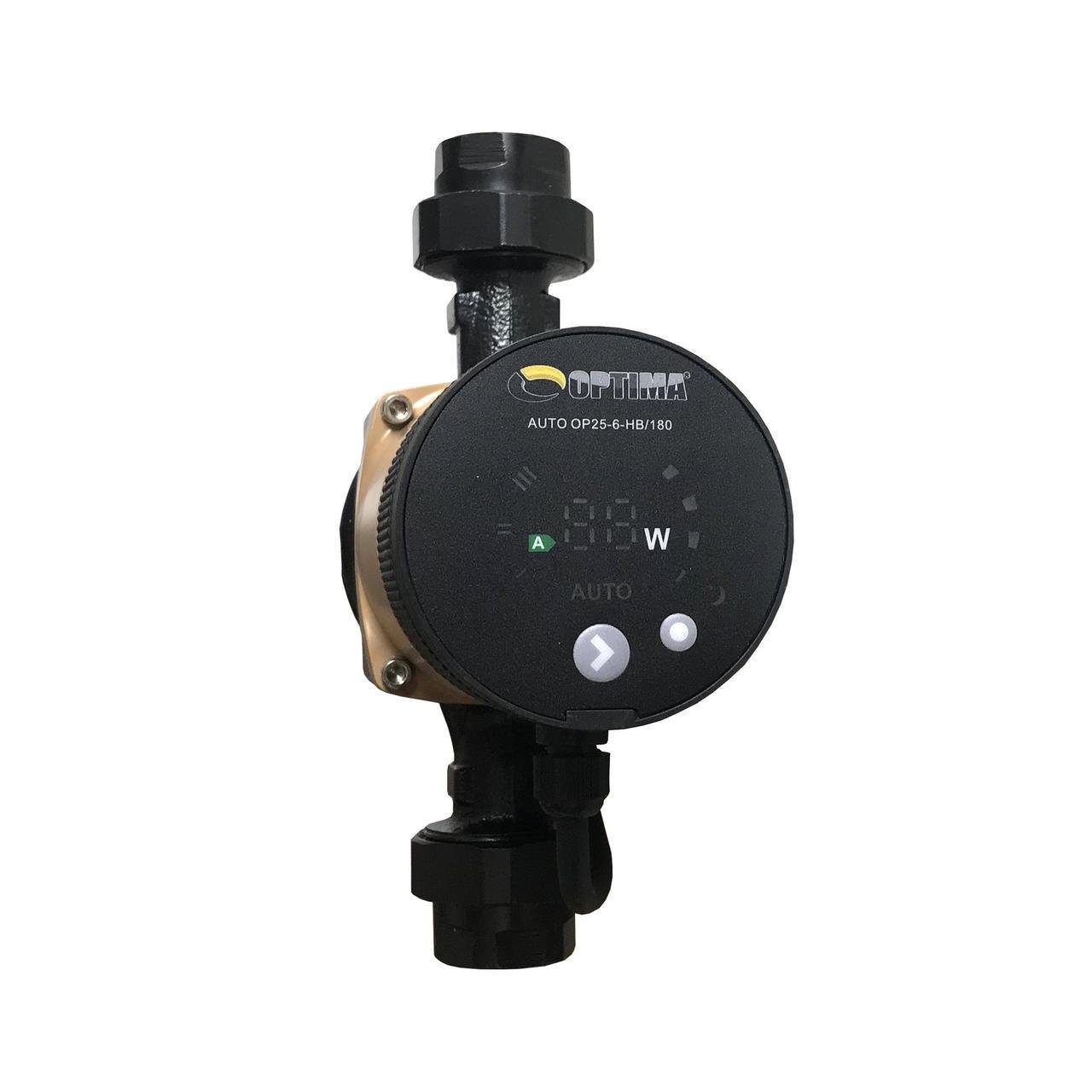 Насос циркуляционный энергосберегающий Optima OP25-60AUTO 180 мм и гайки (000009796)