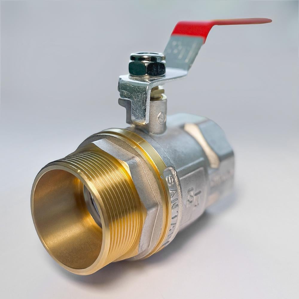 Кран шаровой для воды SANTAN Professional 605 2" наружный-внутренний Красный (63985) - фото 3 Кран шаровой для воды SANTAN Professional 605 2" наружный-внутренний Красный (63985) - фото 3