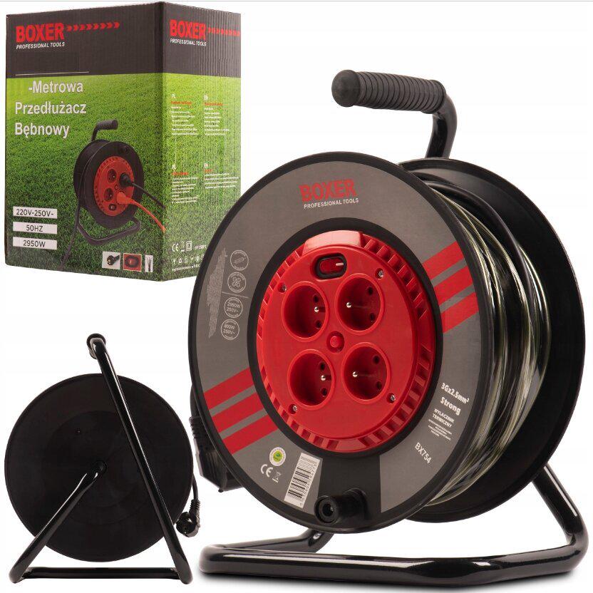 Удлинитель на катушке 4 розетки 3000 Вт 3x2,5 Мм² 25 м (b25) - фото 8 Удлинитель на катушке 4 розетки 3000 Вт 3x2,5 Мм² 25 м (b25) - фото 8