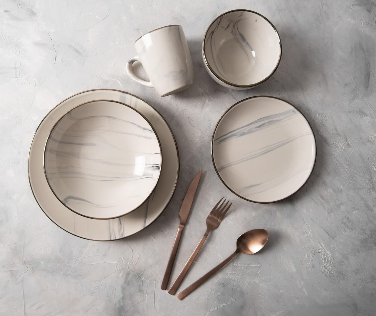Столовый сервиз Limited Edition Marble 24 предмета (26845060)