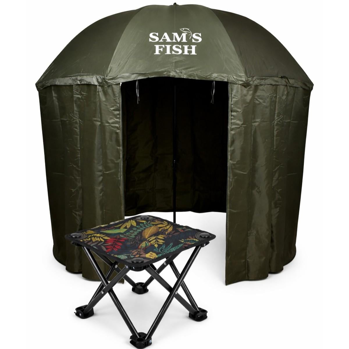 Набір для риболовлі KITUA парасолька-намет d 2,5 м зі складним табуретом
