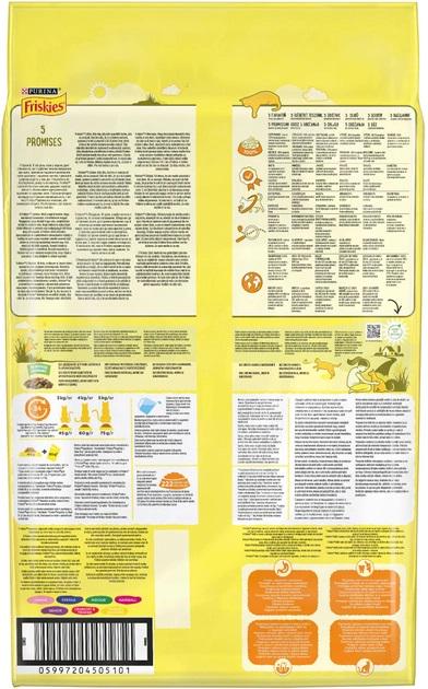 Корм сухой для взрослых кошек Friskies с курицей и овощами 10 кг - фото 5 Корм сухой для взрослых кошек Friskies с курицей и овощами 10 кг - фото 5