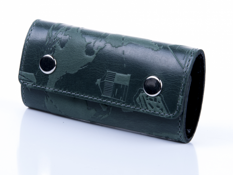 Чехол для ключей с креплением на карабини 7 Wonders of The World Зеленый (KH-05-S19-5920-T002)