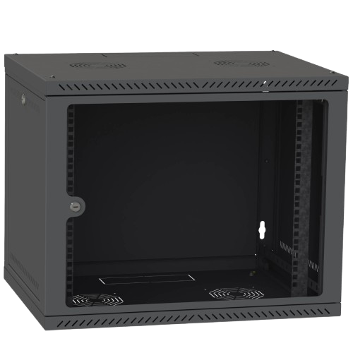 Шафа серверна IPCOM 9U телекомунікаційна зі склом IP20 600x450 мм Black (99-00017725) Шафа серверна IPCOM 9U телекомунікаційна зі склом IP20 600x450 мм Black (99-00017725)