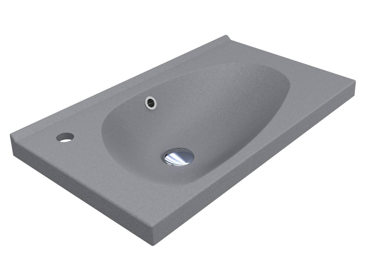 Умывальник Miraggio TITANIA MIRASTONE матовый Серый (84039)