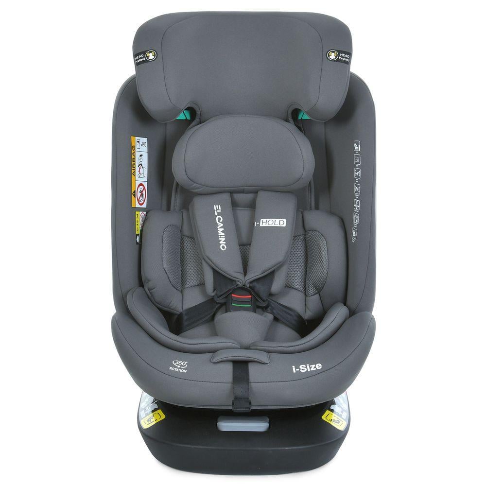 Автокрісло від народження El Camino ME 1188 i-HOLD i-SIZE R129 з поворотом на 360° до 150 см Shadow Gray (2763045294) - фото 7