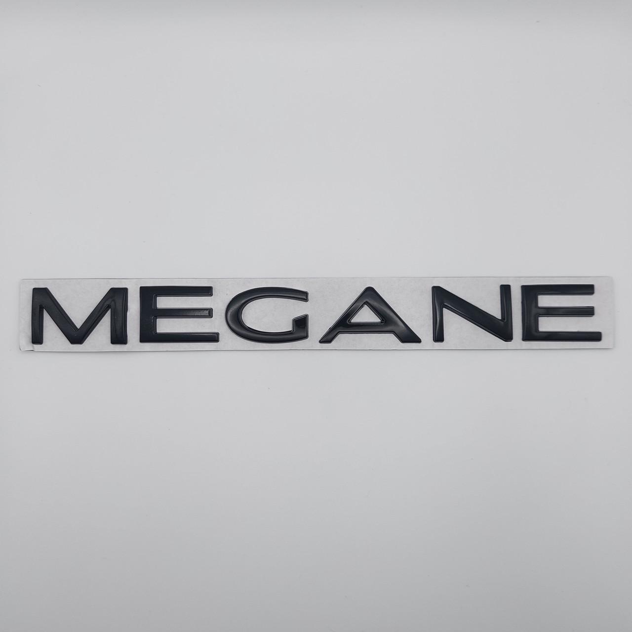 Эмблема надпись Megane на багажник Черный (1922237498)
