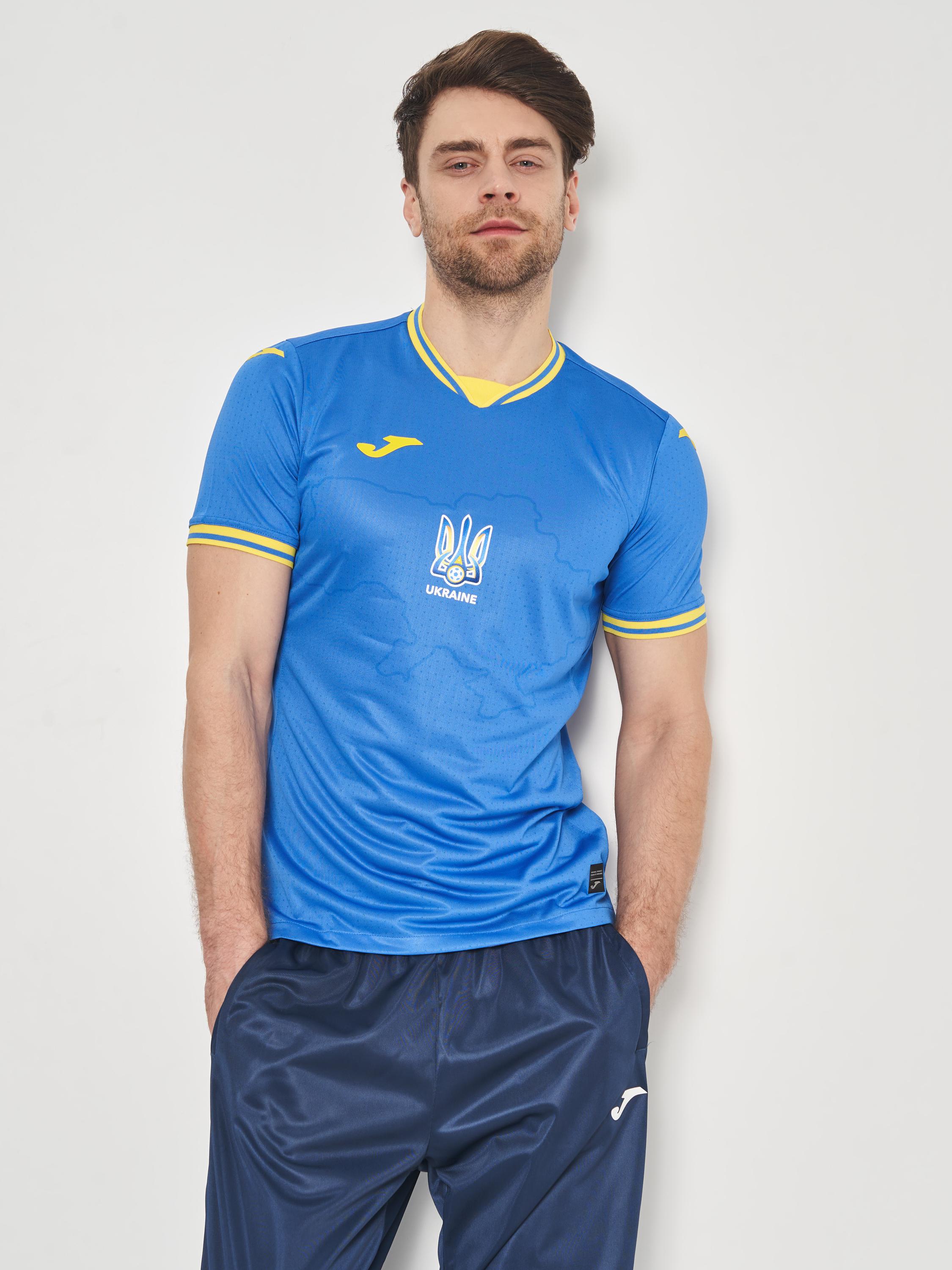 Футболка Joma AT102404B709 Fed. Futbol Ucrania Home Short Sleeve T-Shirt M Royal (8445456327677)