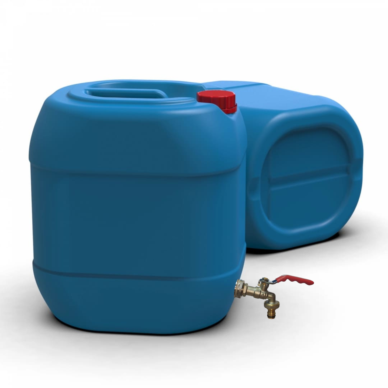 Канистра техническая Litolan с латунным краном под шланг штабелируемая 30 л (21842) - фото 4