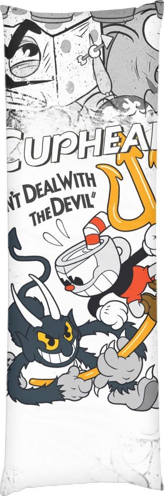 Подушка дакимакура Cuphead 5 40x100 см (14106381)