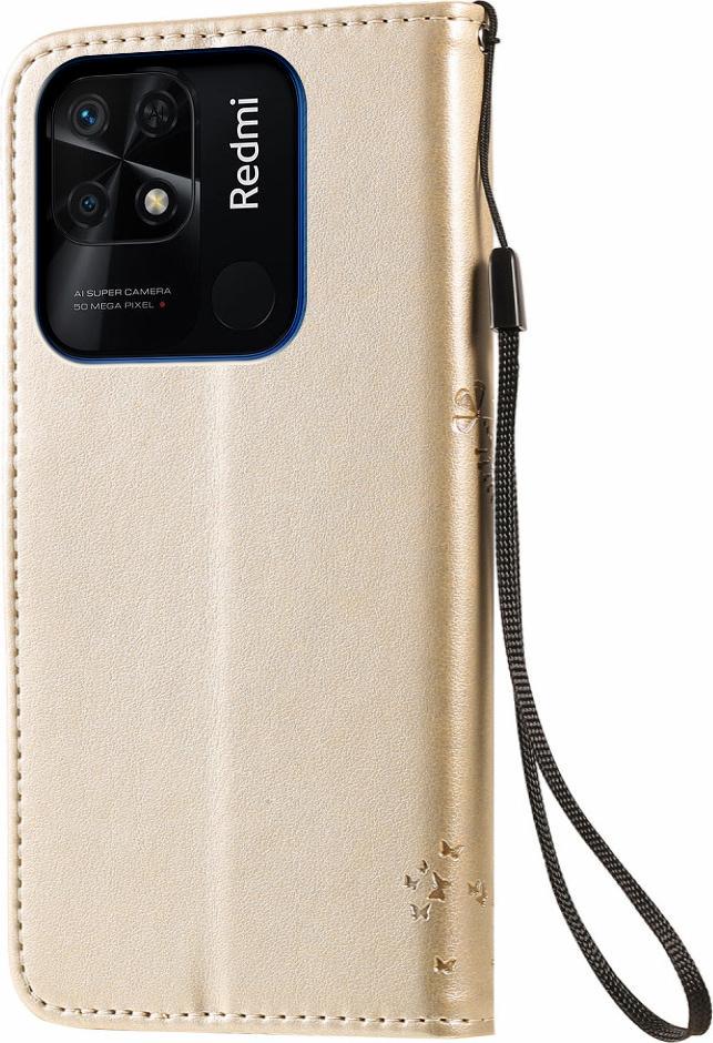 Чехол книжка Xiaomi Redmi 10C Кот и Дерево Gold (30495-2A) - фото 2 Чехол книжка Xiaomi Redmi 10C Кот и Дерево Gold (30495-2A) - фото 2