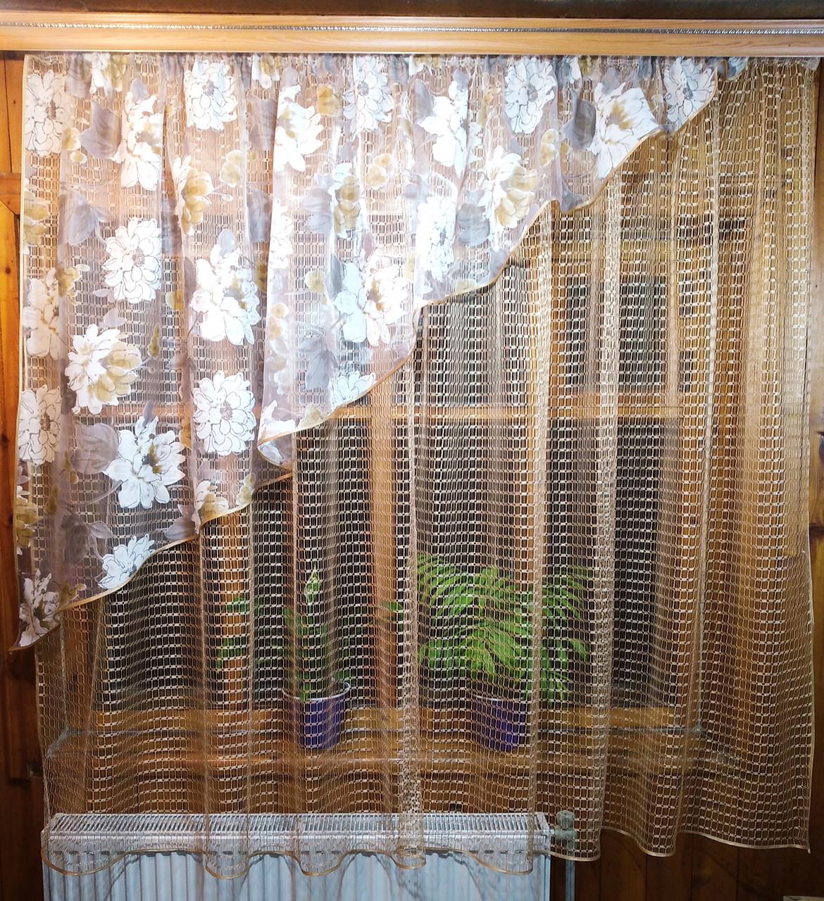 Штори Фаїна ліва Золота квітка (912068884) Штори Фаїна ліва Золота квітка (912068884)