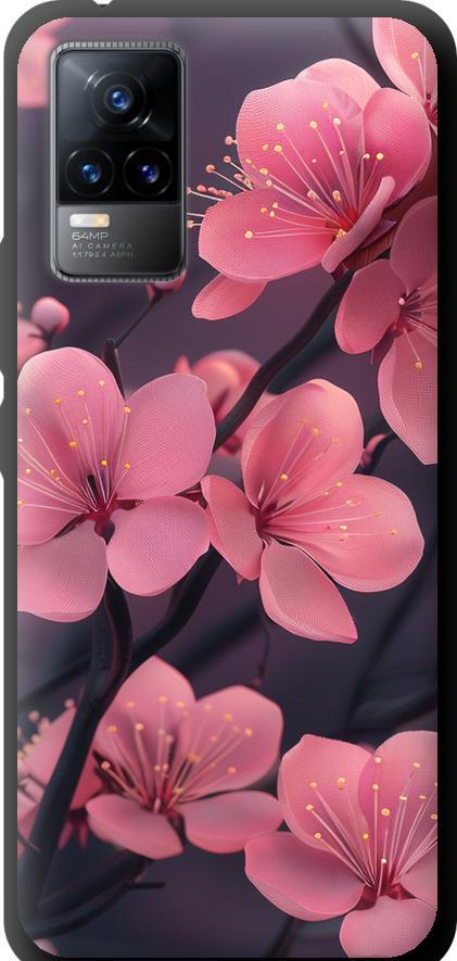 Чехол на Vivo V21E Пурпурная сакура (6075b-2375-42517)