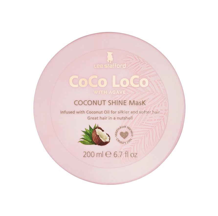 Маска для сяйва волосся з кокосовою олією Coco Loco Coconut Shine Mask Lee Stafford 200 мл (5060282703452)