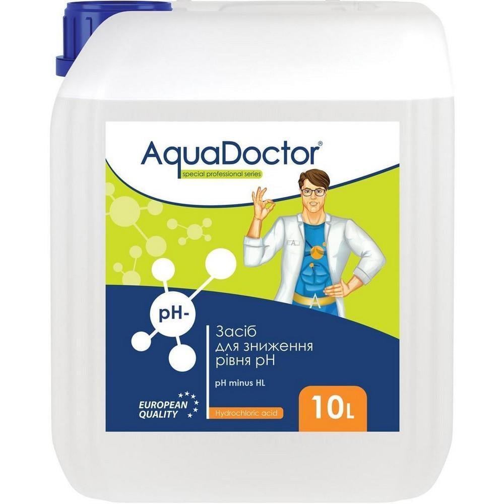 Препарат для понижения pH минус Aquadoctor 14% соляная кислота 10 л