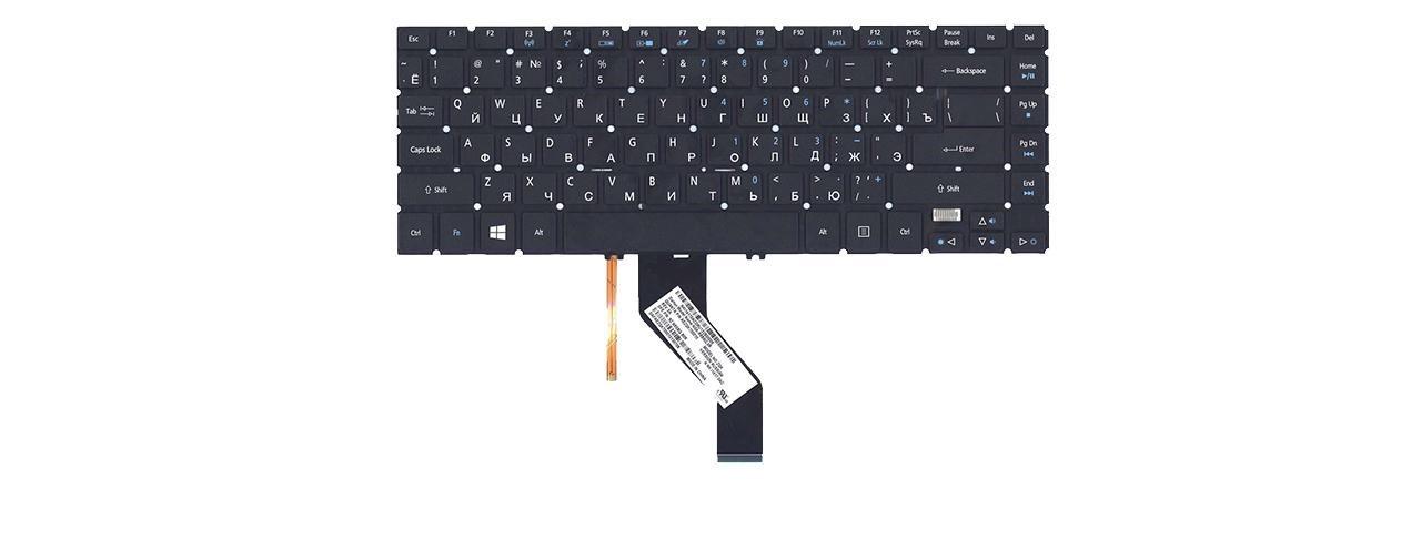 Клавиатура для ноутбука Acer TravelMate P645-V с подсветкой матовая (NK.I1417.0AC)