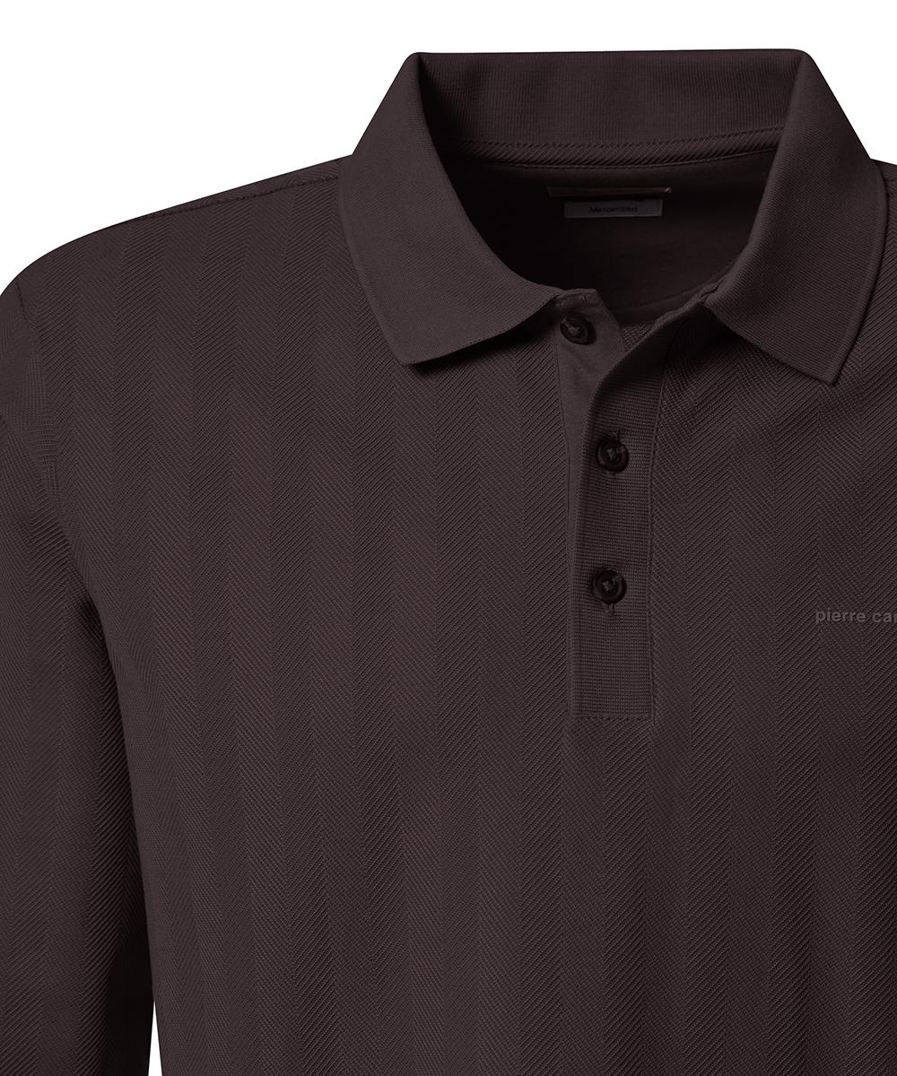 Поло чоловіче Смугасте на довгий рукав S Коричневий (C5 30874.3079.8301-S) - фото 5