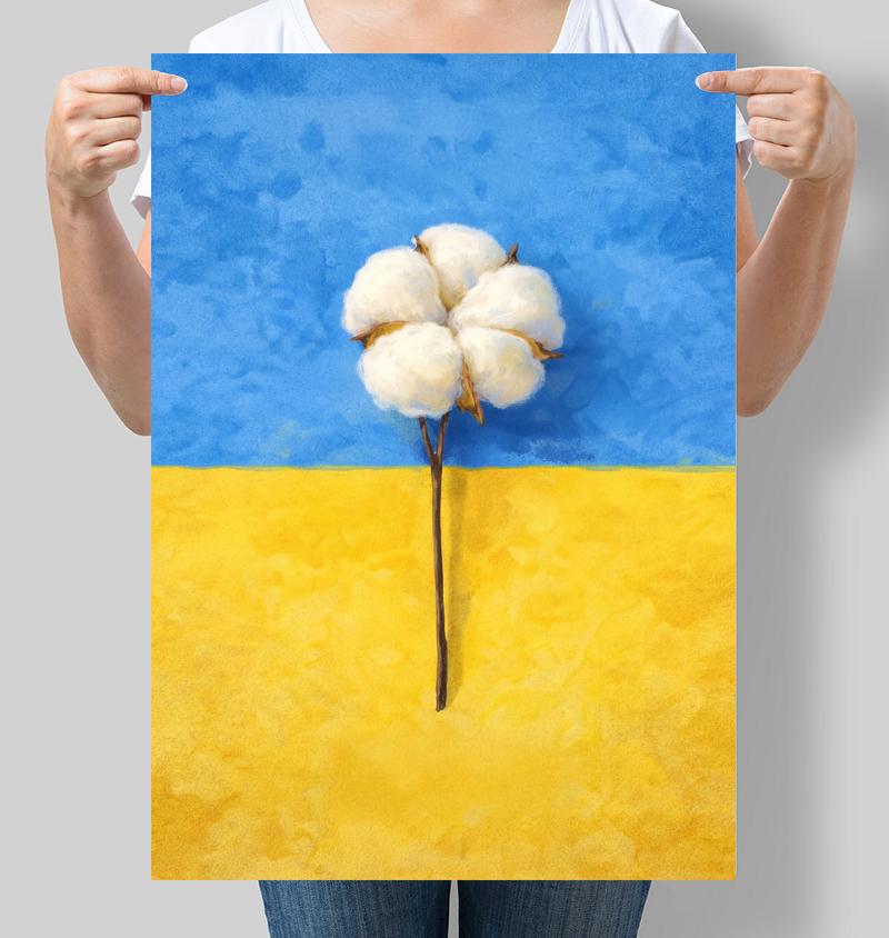 Постер патріотичний Бавовна 30x42 см A3 без рамки (NU151_A3)