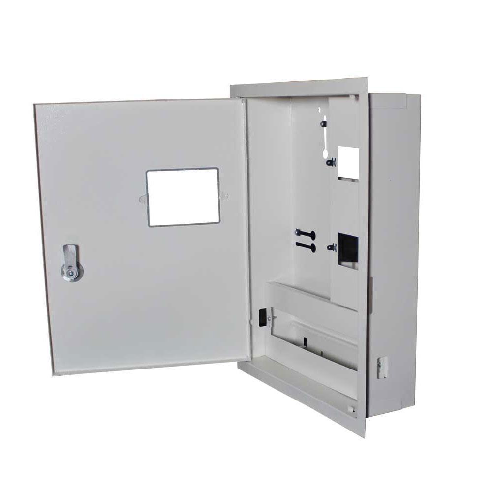 Корпус під 3-ф лічильник E.NEXT ЯУР-3В-24Е ек. 24 модулі IP31 вбудований металевий 310х425х100 мм (ЯУР-3В-24Е ек.)