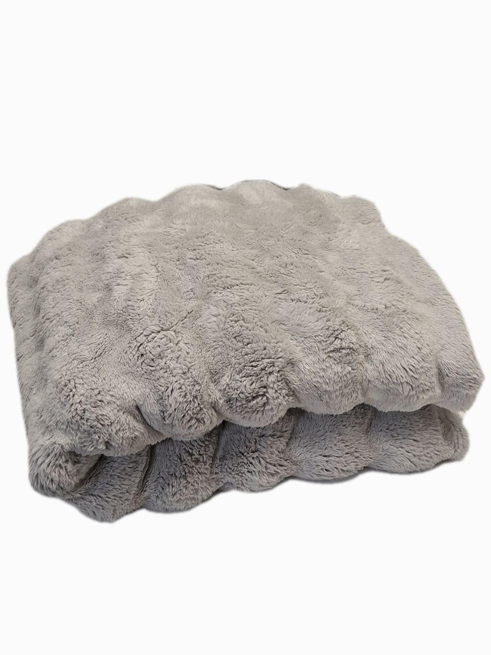 Плед-покрывало флисовый Colorful Home Шторм 200х220 см Светло-серый (1433) - фото 1