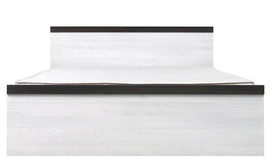 Кровать классическая двуспальная без основы для матраса Gerbor из ДСП Порто LOZ 160 Джанни 160х200 см Сосна ларико