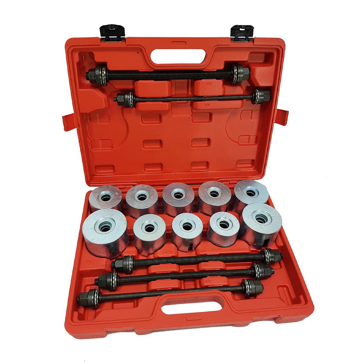 Съемник резиновых втулок Marpol M80445 пластиковый кейс 28 пр. Красный