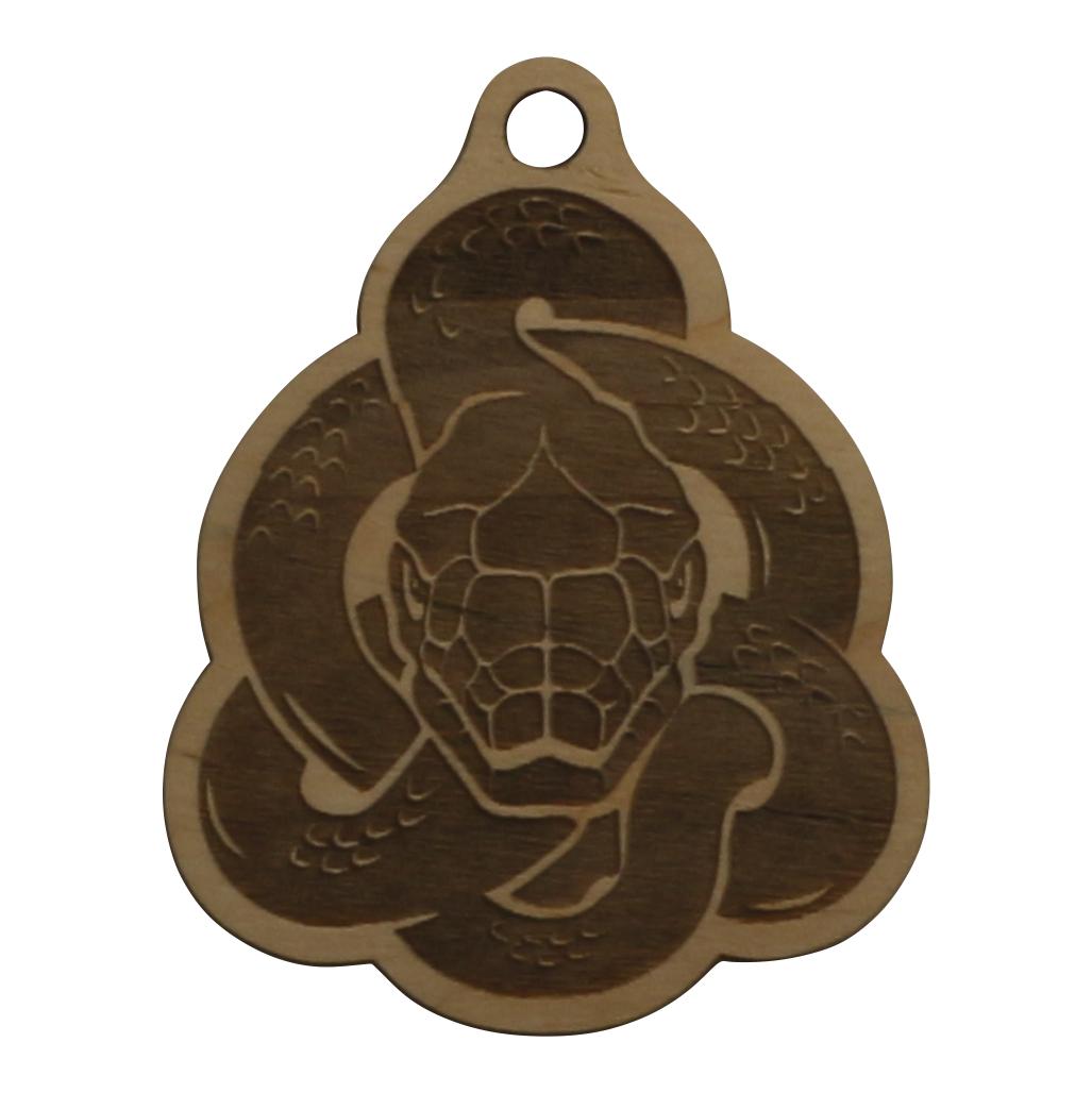 Игрушка на елку Змея из фанеры с гравировкой (01012181)