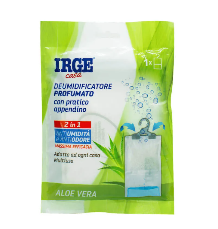 Поглинач вологи та запаху Irge 2в1 Aloe vera з підвісом 500 мл (X-1907)