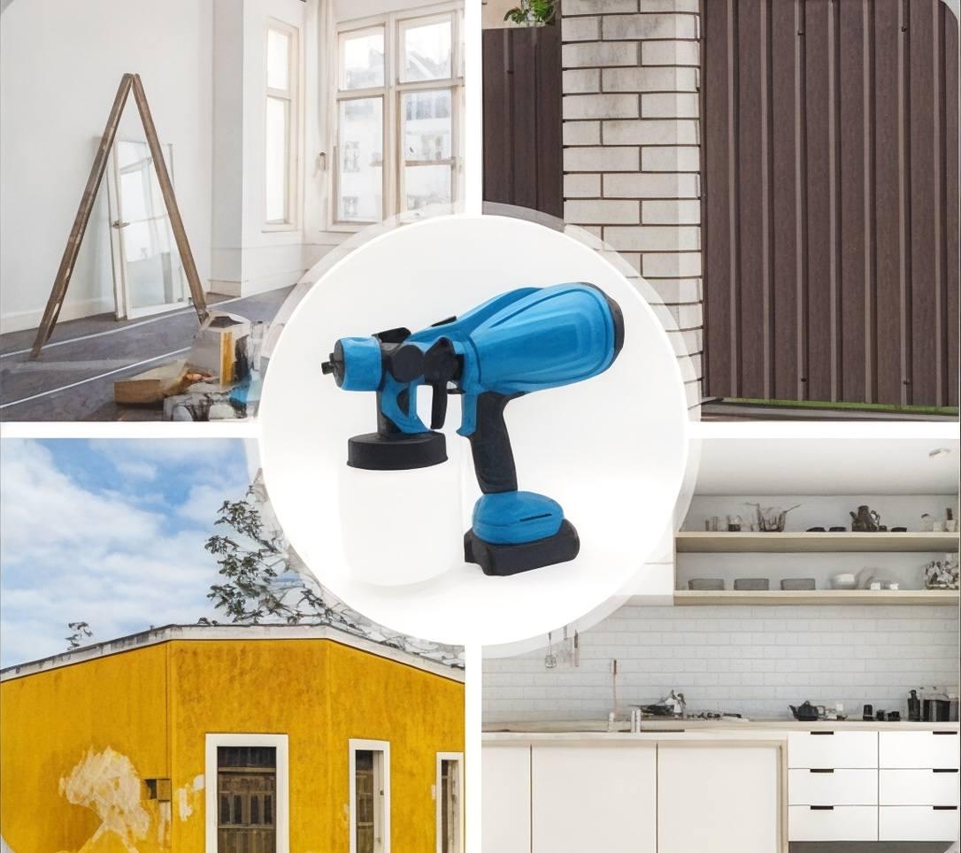 Фарборозпилювач електричний бездротовий 1000 мл (27866109) - фото 7 Фарборозпилювач електричний бездротовий 1000 мл (27866109) - фото 7