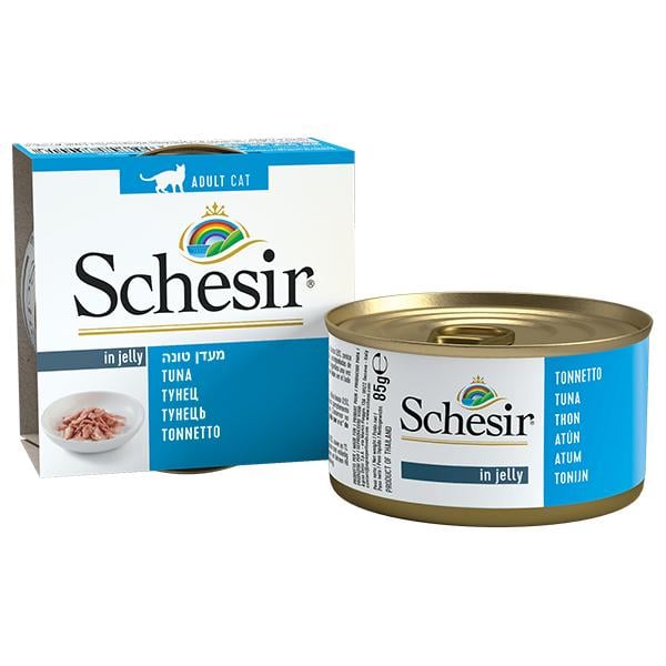 Корм вологий у желе натуральний для котів Schesir Tuna тунець 85 г (750013)