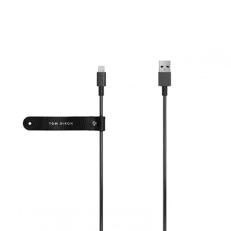 Кабель синхронизации Native Union Tom Dixon Stash Coil Lightning 1.2m Cable, Black (COIL-L-BLK-TD) - фото 2