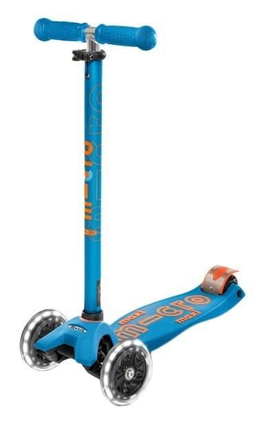 Самокат Micro Maxi Deluxe LED Caribbean Blue (MMD085) - фото 1 Самокат Micro Maxi Deluxe LED Caribbean Blue (MMD085) - фото 1