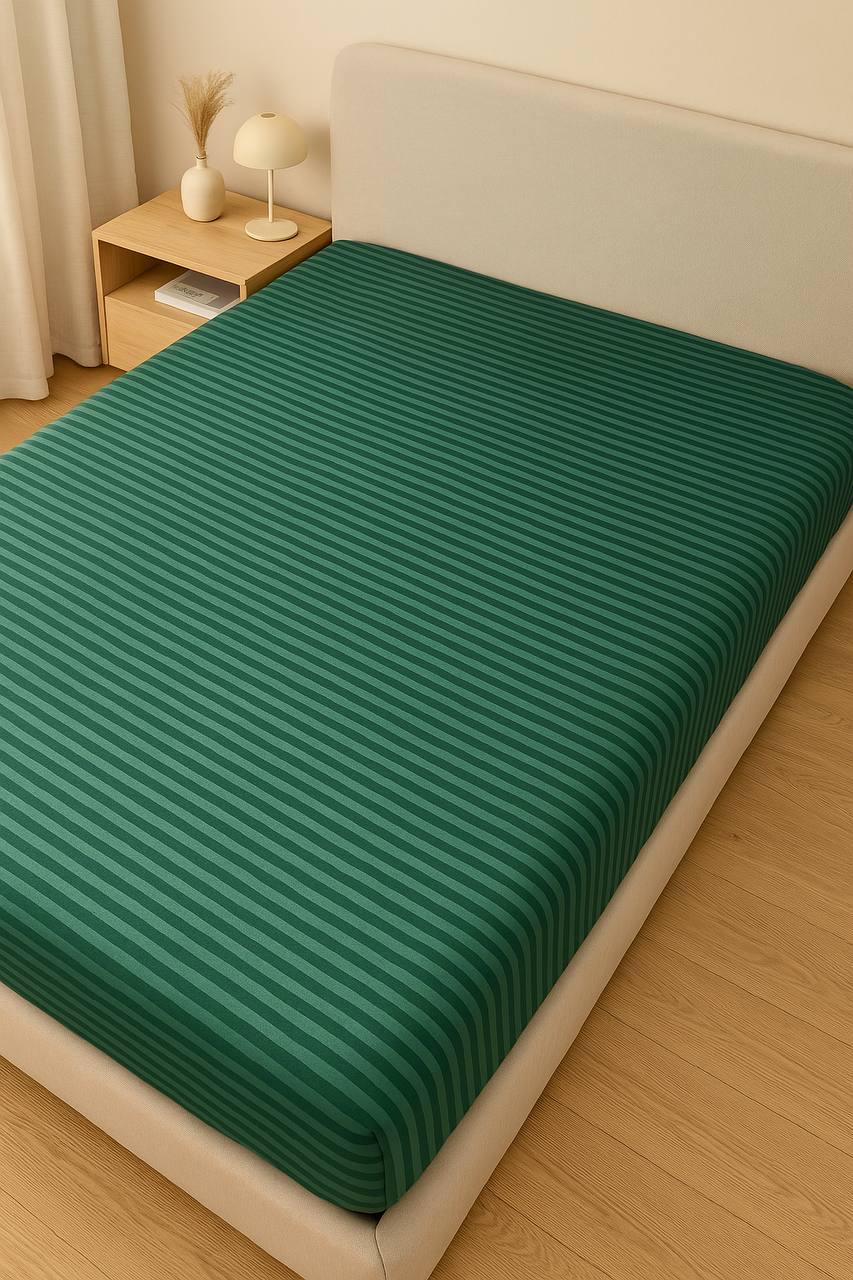 Простыня Green lines на резинке безь 160х200 см (G-grl1304/x160)