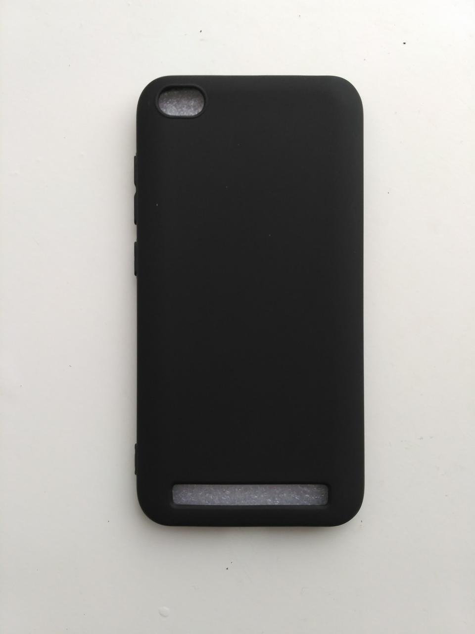 Силиконовый чехол Xiaomi redmi 5a матовый Черный 1231P