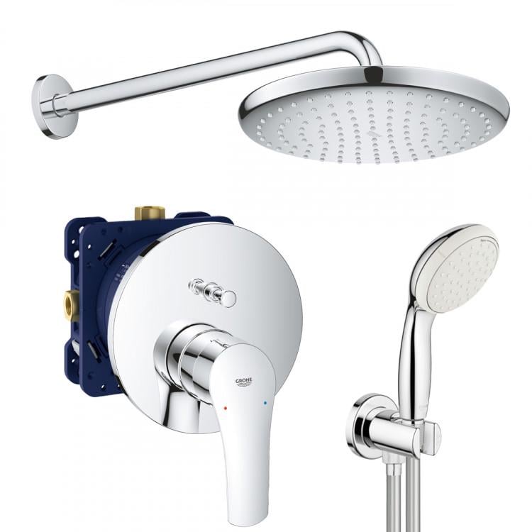 Система душова прихованого монтажу Grohe Eurosmart Tempesta 250 Хром (UA26416SC3)