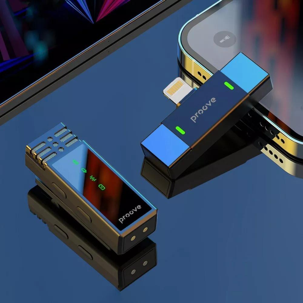 Микрофон петличный беспроводной цифровой Proove PMRC00010102 Record с Lightning до 4 часов работы Черный (621205) - фото 9 Микрофон петличный беспроводной цифровой Proove PMRC00010102 Record с Lightning до 4 часов работы Черный (621205) - фото 9