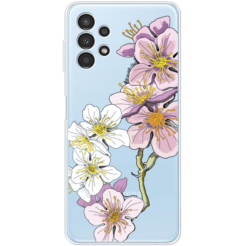 Чехол BoxFace Samsung Galaxy A13 4G (A135) Cherry Blossom Прозрачный силикон (44331-cc4-44331)