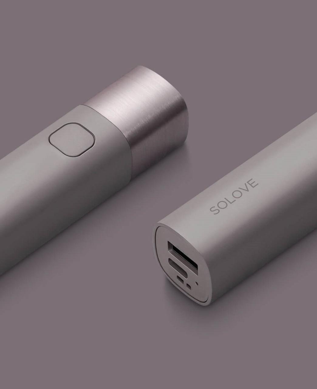 Ручний ліхтар SOLOVE X3S Type-C з функцією Power Bank Purple (000624) - фото 8