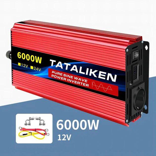 Інвертор перетворювач напруги Tataliken 6000 W 12-220V DC/AC Чистий синус - фото 4 Інвертор перетворювач напруги Tataliken 6000 W 12-220V DC/AC Чистий синус - фото 4