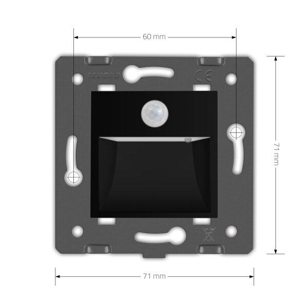 Світильник для сходинок Livolo з датчиком руху Чорний (782800512) - фото 6