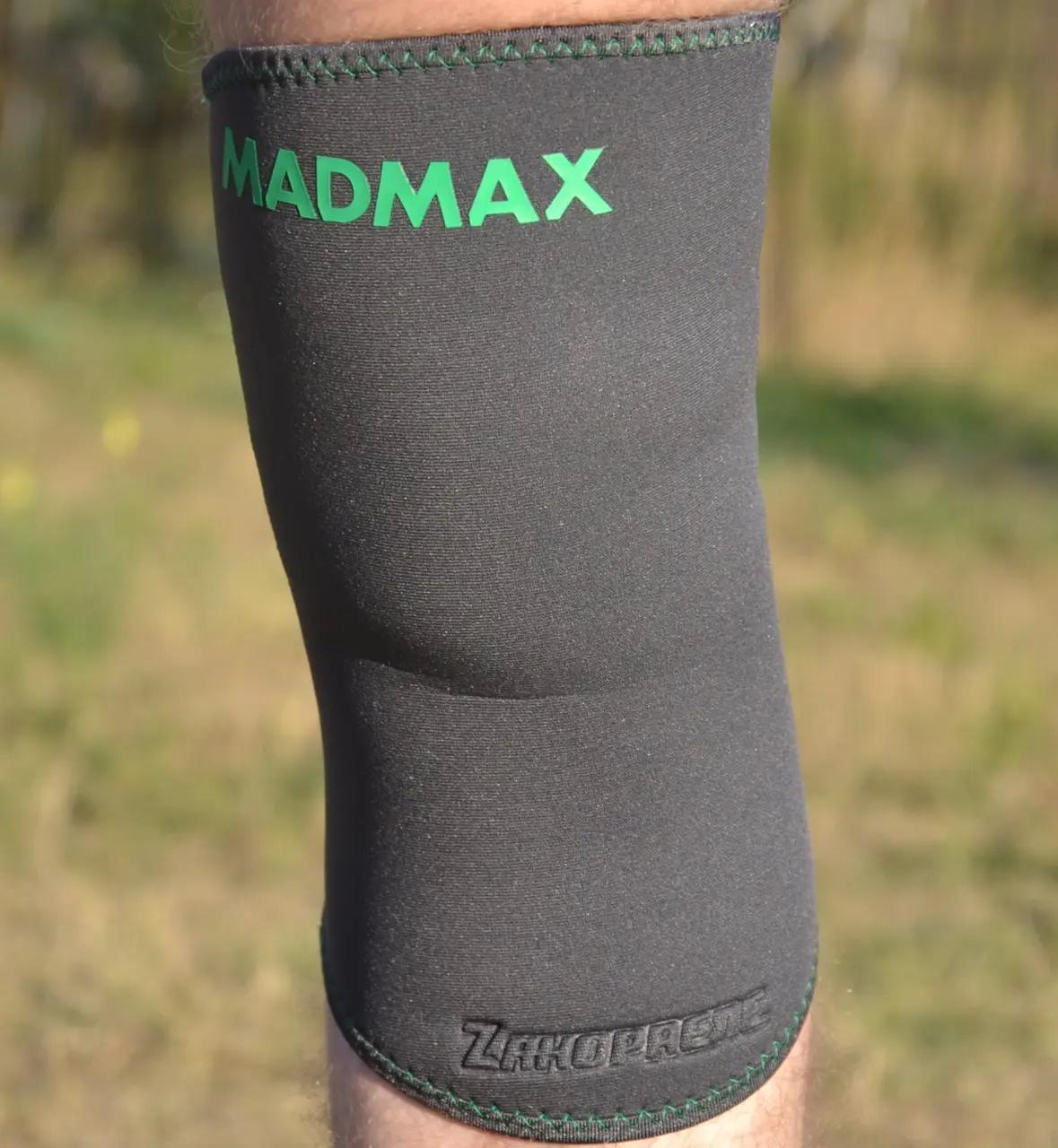 Наколінник MadMax MFA-294 Zahoprene Knee Support L Dark Grey/Green (62-68-MFA-294_L) - фото 5